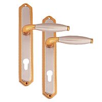 Ручки на планке OZCANLAR Efes Yale 85 сатин/золото